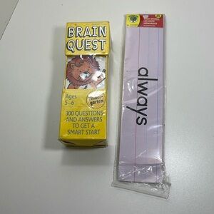 Brain Quest Cards | Kindergarten (ages 5-6) & Sight words pad